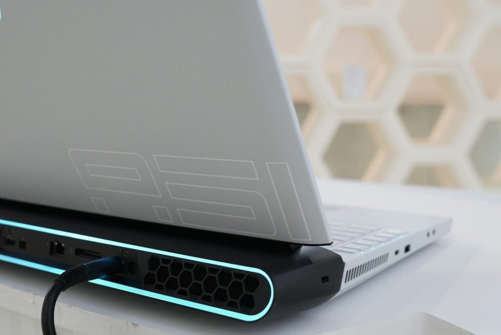 Laptop on a desk for overheating and cooling troubleshooting