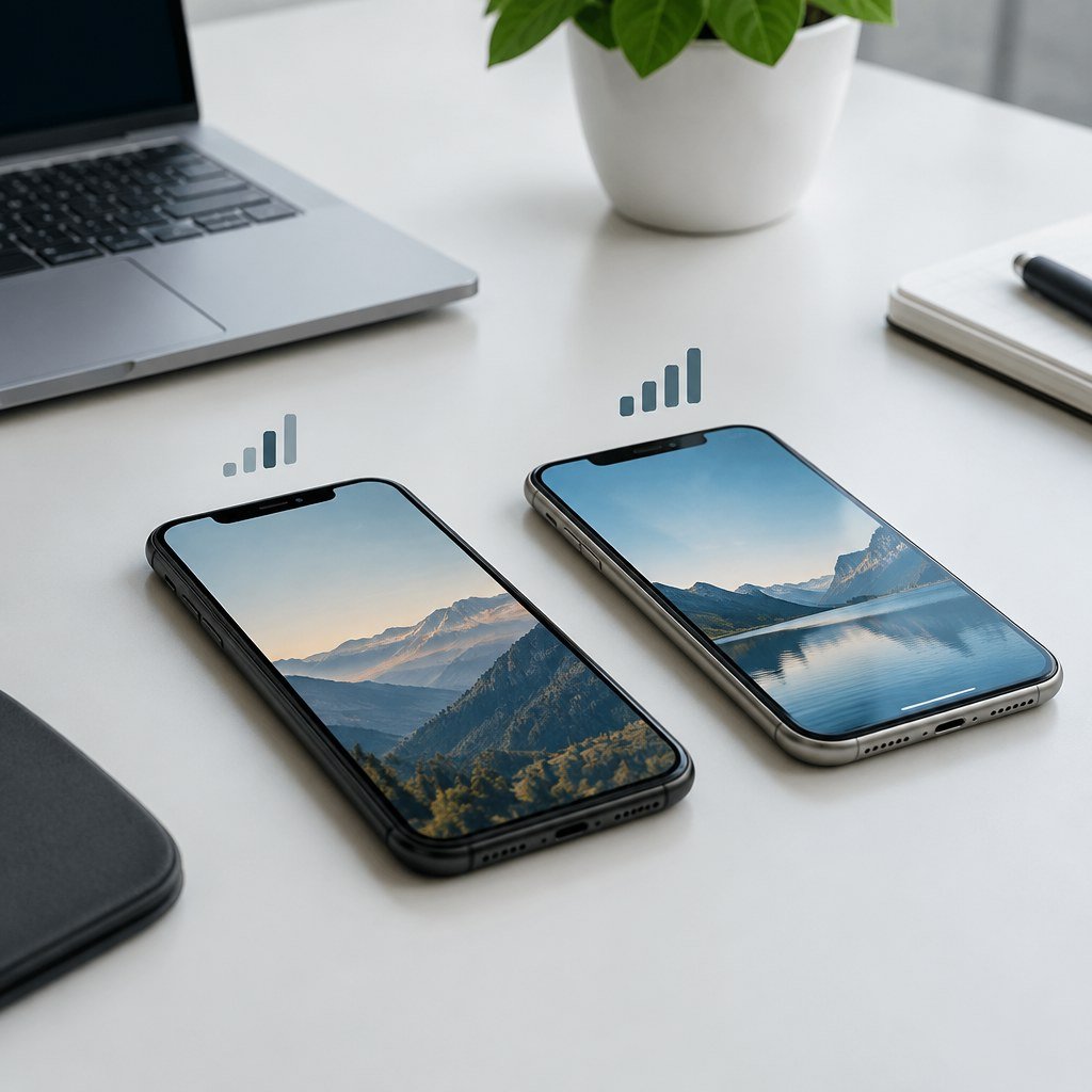 Smartphones troubleshooting a mobile data connection